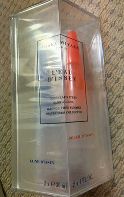 ISSEY MIYAKE L'eau D'issey Soleil d Issey & Lune d Issey Spray Set 2×30ml Sealed