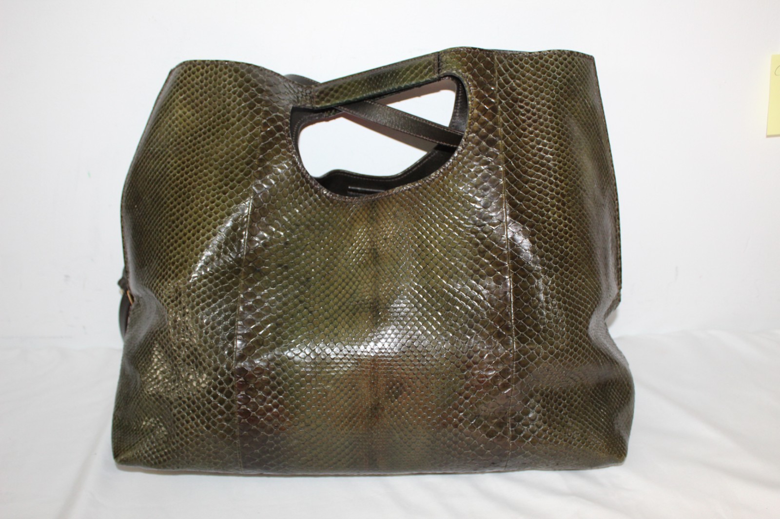 Tom Ford Alix Padlock Tote Python Embossed Leathe… - image 5