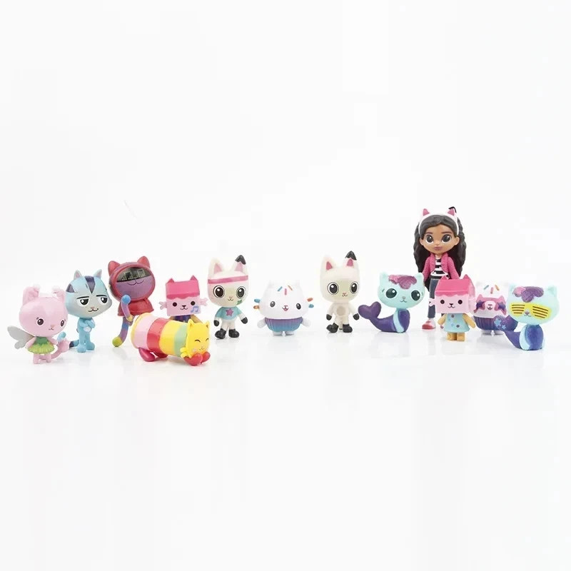 13pcs/set Gabby's Dollhouse Action Figure Cute Doll Collection Model Toys***
