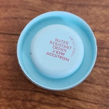 Stainless Steel Bulova Accutron 2301 Watch Crown Part #83W NOS - ONE ONLY