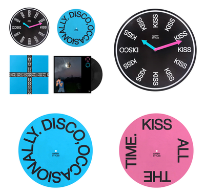 Kiss All The Time Disco Occasionally Clock + Vinyl Set HARRY