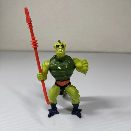 Vintage 1983 He-Man: Masters Of The Universe Whiplash 100% Complete w/Spear