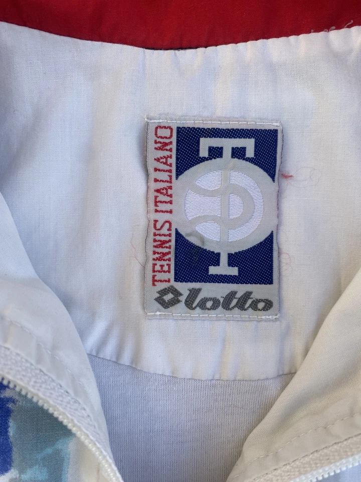 Lotto Vintage 90s Tennis Italiano Windbreaker Jacket - Image 4 of 4