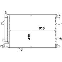 Mahle AC 497 000S Kondensator, Klimaanlage