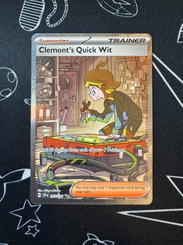 Clemont's Quick Wit 243/191 Pokemon TCG Surging Sparks Special Illustration Rare