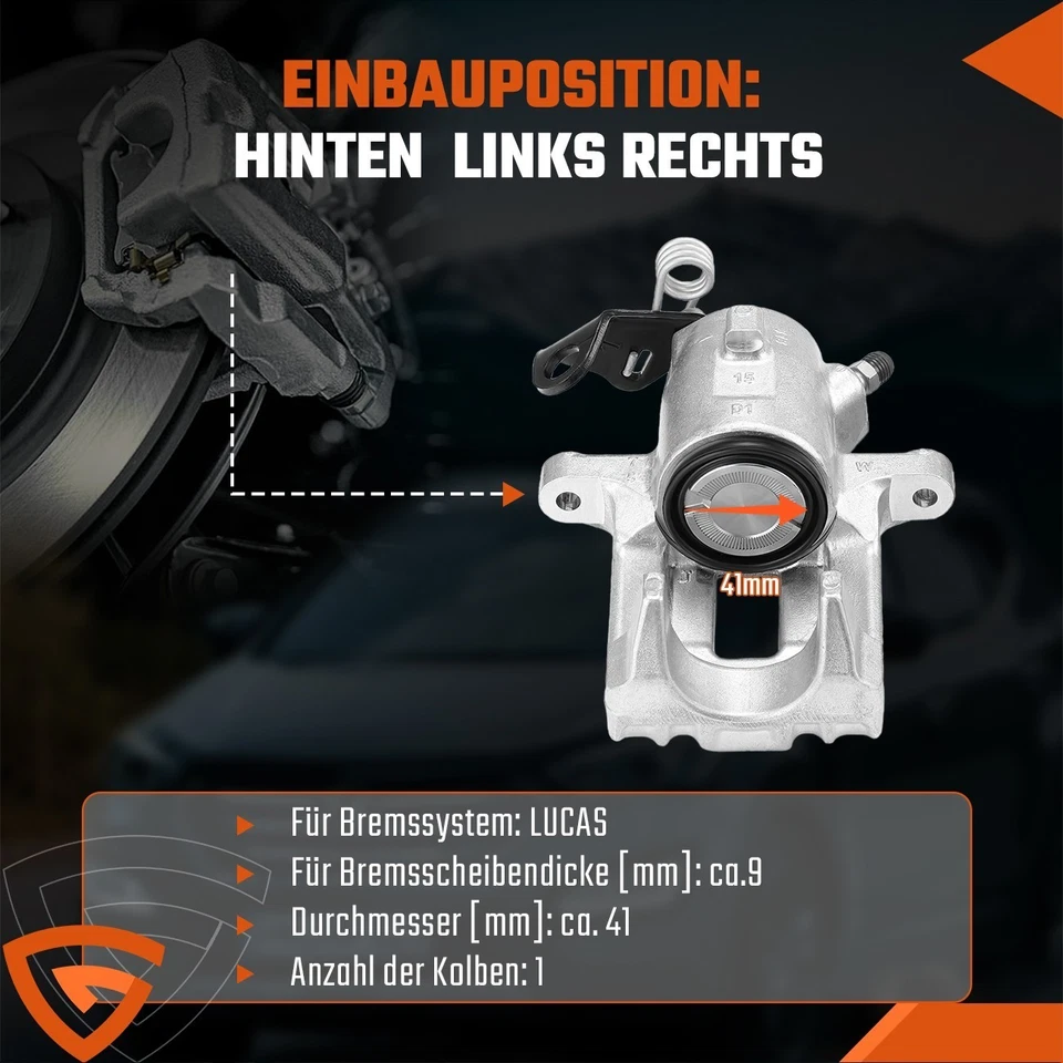 Bremssattel Set für Skoda Octavia I Kasten/Kombi 1U5 1J0615424B 1J0615423B Paar - Bild 2 von 4