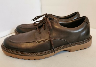 Clarks Asher Grove Men's Brown Leather Shoes UK Size F EUR 44