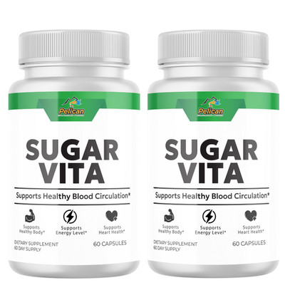 SUGAR VITA- Blood Support- 2 Bottles- 120 Capsules