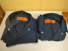 Red Kap Industrial Work Shirt SP24 Short Sleeve Navy Blue Lot Of 2 Medium Long