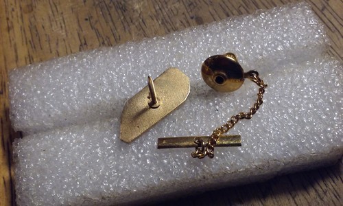 Vintage GENERAL ELECTRIC spilla bavero / tie-tack telefono segreteria telefonica immagine - Foto 4 di 4