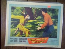 Ride Out for Revenge Lobby Card 1957 Rory Calhoun, Lloyd Bridges, Gloria Grahame