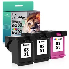 63XL Black Color Ink Cartridge for HP 63 Envy 4512 4516 4520 OfficeJet 5255 5258
