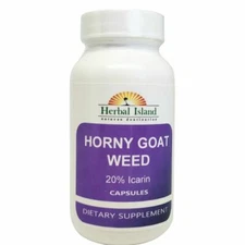 Horny Goat Weed Extract 20% Icarin Capsules -  500mg Each - Free Shipping