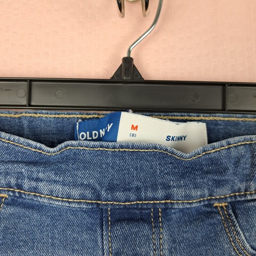 Old Navy Boys Skinny Jeans Size M 8 Blue Denim Pullover - Picture 4 of 9