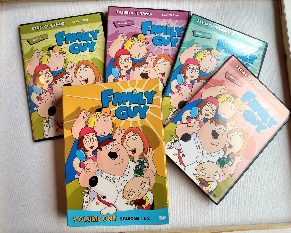 Family Guy Season 1 2 DVD Set 4 Disc