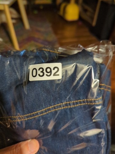 Jeans Forever 21 larghi donna S blu scuro denim tasche cargo gamba dritta - Foto 11 di 11