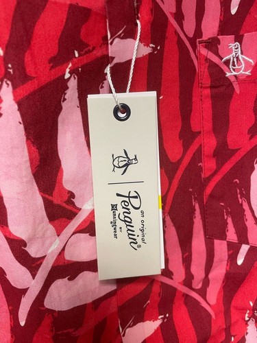 #BeAnOriginal Original Penguin Biking Red Men's Hawaiian Shirt - M, L, XL, XXL - Picture 4 of 4