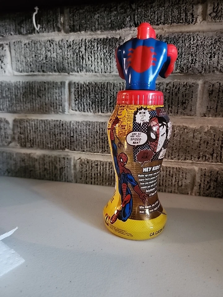 Spider-Man Spiderman Vintage Marvel Empty BellyWashers Sip Drink Bottle 2001  - Image 3 of 4