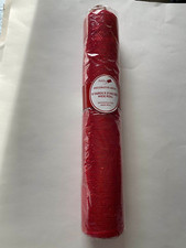 Holiday Mesh Decorative Red  12 Yards X 21 inches  Wide roll Polypropylene NEW