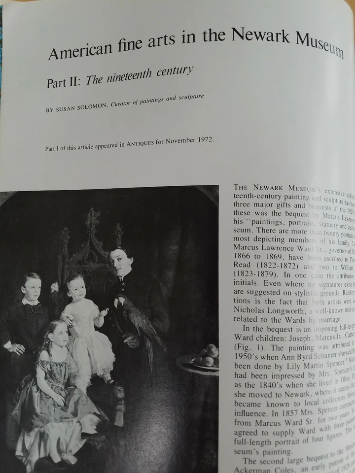 The Magazine ANTIQUES MAR 1973 Newark Museum DAR Gloucester Mass fraktur  - Image 3 of 4