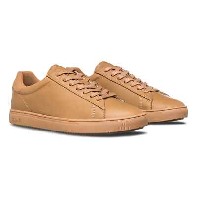 CLAE Los Angeles Bradley Camel Brown Leather Shoes Size 10