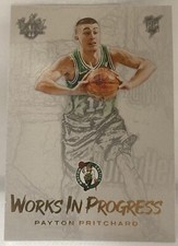 TARJETA DE NOVATO PAYTON PRITCHARD GOLD PARALELO SP COURT KINGS PROGRESO DE TRABAJO Celtics
