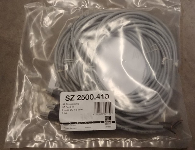 Rittal Sz 2500.410 (pack of 5) LED Light Power Cords 2500410 2 Pole for ...