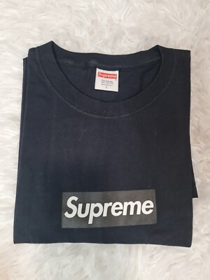 Supreme Black On Black box Logo Friends And Family Size Large 100