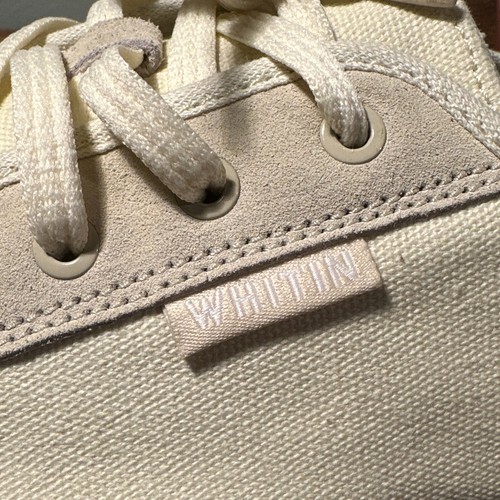 WHITIN Men's Wide Minimalist Barefoot Canvas Sneakers W81v2 Size EU47 Cream NEW! - Picture 9 of 16