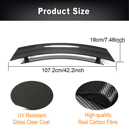 For Porsche Cayman 987 Coupe 05-12 Real REAL Carbon Rear Trunk Spoiler Wing Lip - Picture 7 of 12