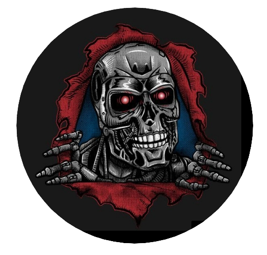 Powell peralta sticker terminator skateboard weatherproof bumper vinyl decal