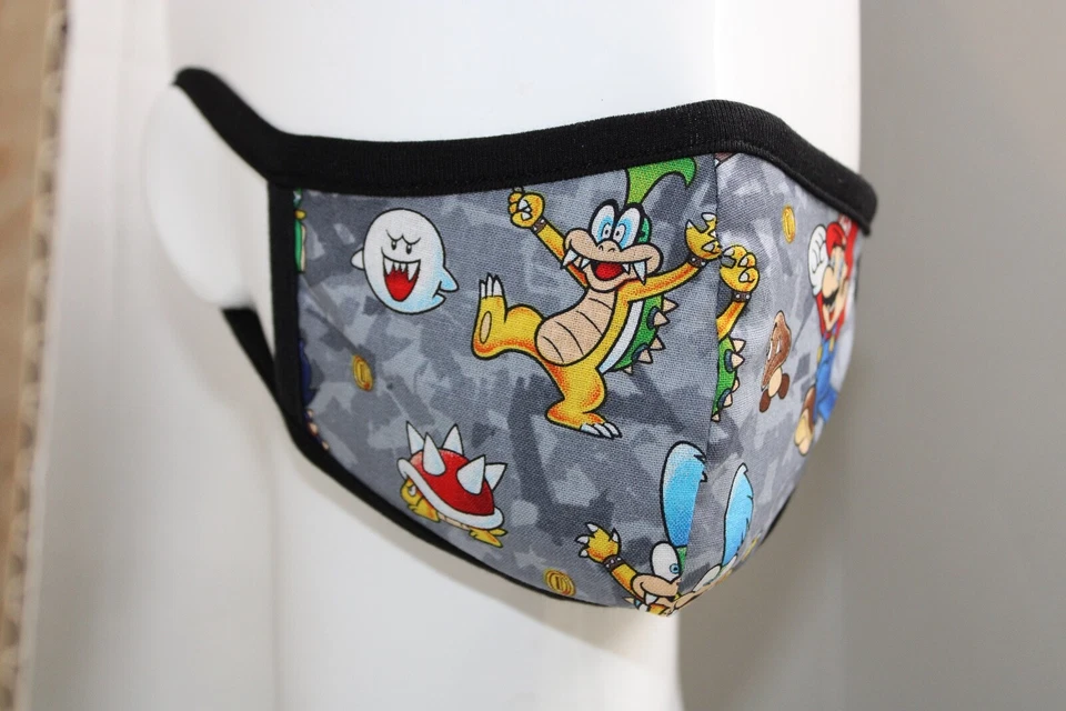 6  FACE MASK KIDS (8 TO 12 YEARS OLD) WITH POCKET COTTON FABRIC - Image 2 of 4