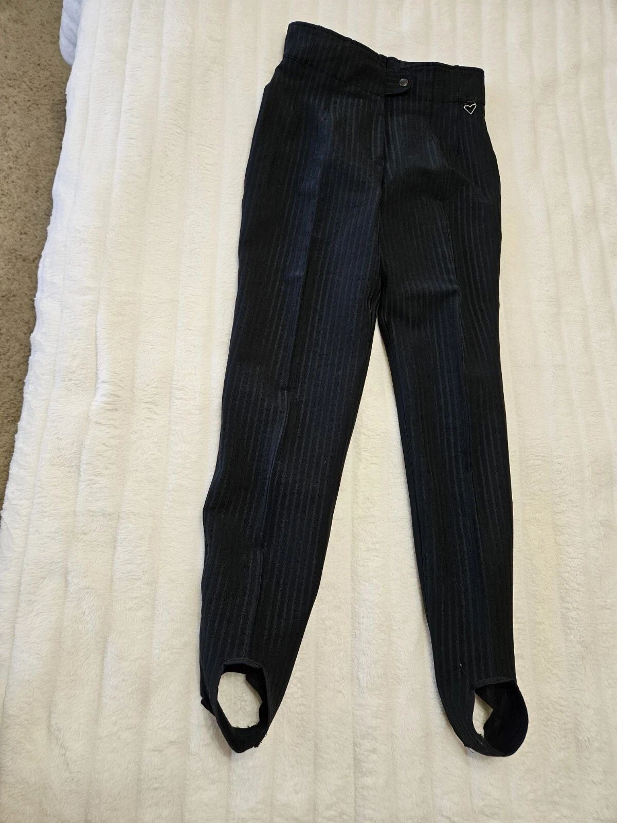Obermeyer Women's Black Ski Snow All Weather Pants Black Stirrups Size 10 Long