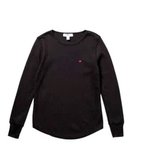 Sub Urban Riot Heart Thermal Sweatshirt Long Sleeve Girls Size M - NWT