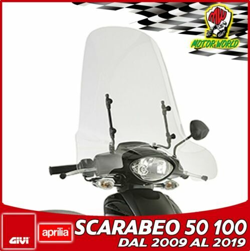 Kit Pare-brise GIVI 128A Avec Supports A283A Pour MBK 125 Flame X (2007-2012) - Neuf