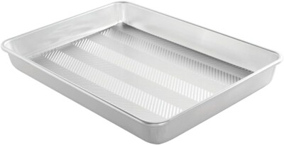 Nordic Ware 44770 Prism 13'' x 18'' High-Sided Aluminum Sheet Cake Pan, Used?