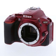 Nikon D D5500 24.2MP Digital SLR Camera Red Body set