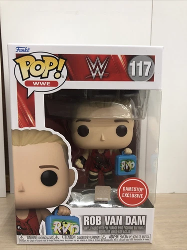 Funko Pop! WWE Rob Van Dam 117 Figure (GameStop Exclusive)