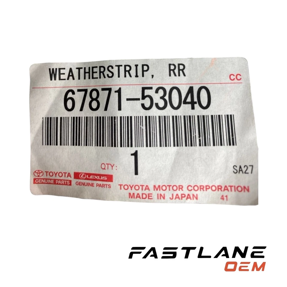 LEXUS IS 2014-2021 PUERTA TRASERA DERECHA RESISTENTE AL CLIMA NUEVO OEM 67871-53040 Foto 3 de 4