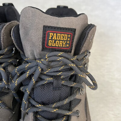 Faded Glory Cliff Hiking Men’s Chukka Boots size 7.5 Faded Glory Cliff Hikers Gray/Black 2 Tone Men main image 3
