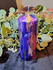 Beautiful Unique Hand Decorated Pillar Candles