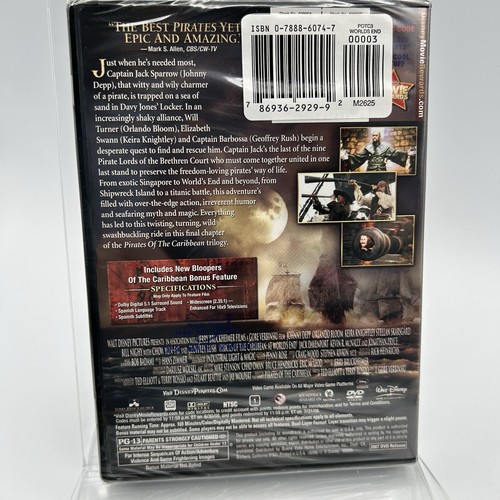 AT WORLDS END: Pirates Of The Caribbean (NEW) DVD Action Jonny Depp Rated PG-13 - Picture 4 of 8