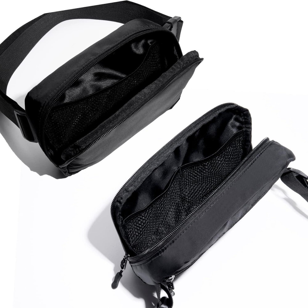 Women's Black Belt Bag - Stylish Crossbody Fanny Pack for Everyday Use