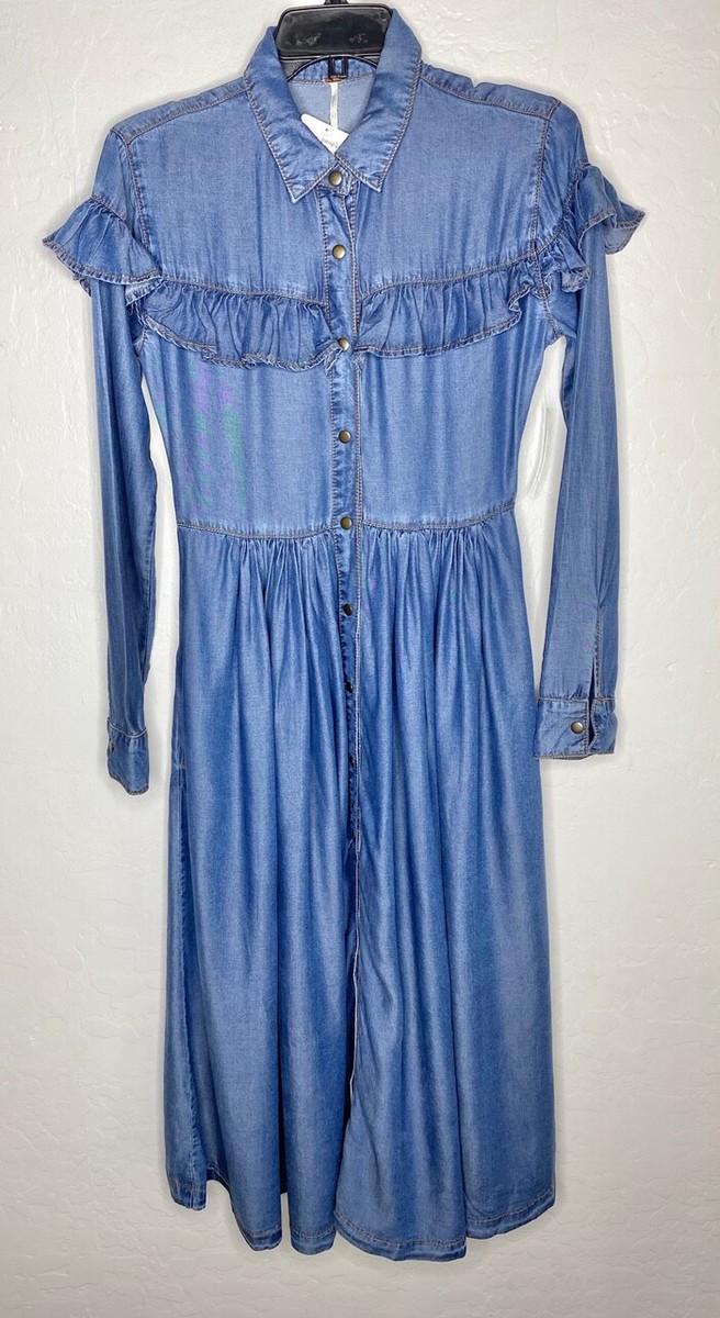 knee length dresses for ladies Angel Eyes Chambray Midi Dress  Z SUPPLY