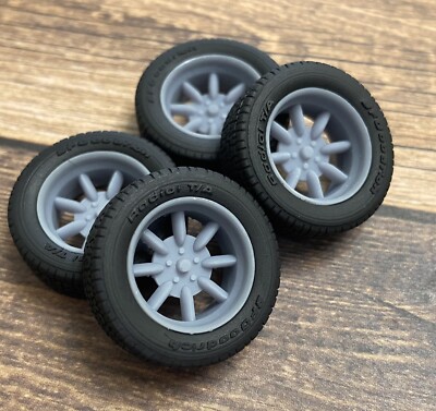 1/24 Scale: 17-inch Minilites model car wheels/tires. Resin; 3D Print ...