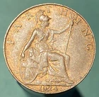1924 George V Farthing — photo from another recent sale