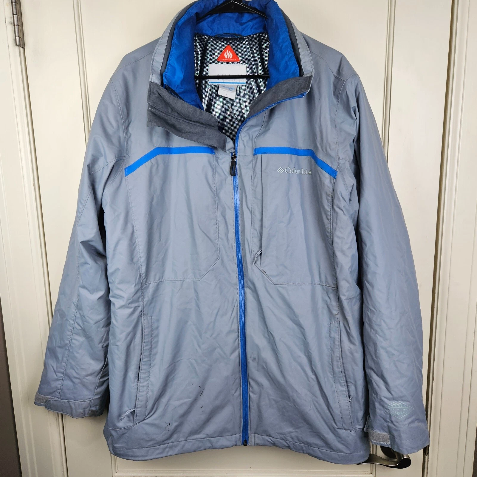 Columbia Interchange Jacket Men’s Size: L 3 In 1 Omni Heat Water Wind Winter