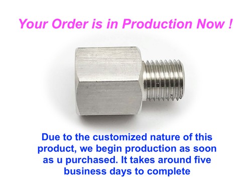 M16x1.5 Female to M14x1.5 Male Stainless Sensor Adaptor Fittings Conversion - 第 6/6 張圖片