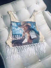 NUOVISSIMA CANOTTA LF PANNA GIALLO FRANGE TAGLIA UNICA