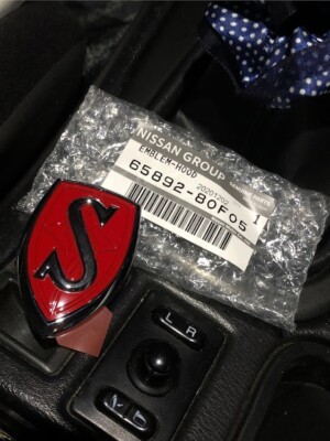 1995-1998 Nissan Silvia 240SX S14 Front Hood S Emblem Red Badge JDM ...